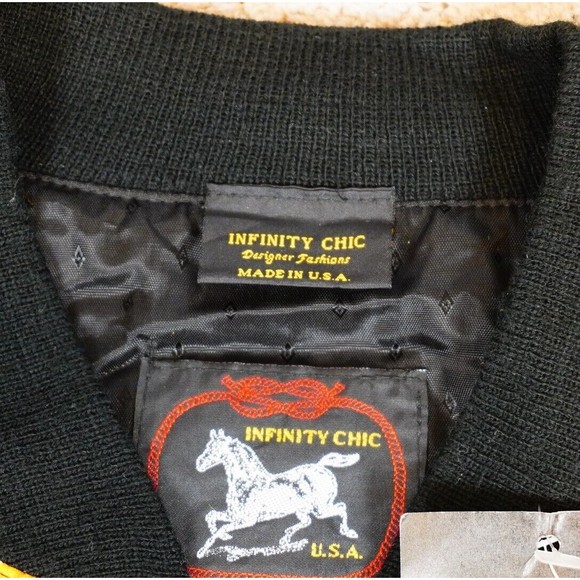 Vintage Women's Oversized Light Jacket  All Over Print Full Zip Padded Shoulders - Picture 3 of 8